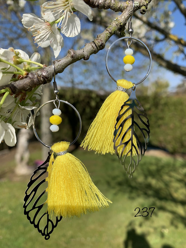 💛Boucles d'Oreilles  "Vitamines" – Réf. 237