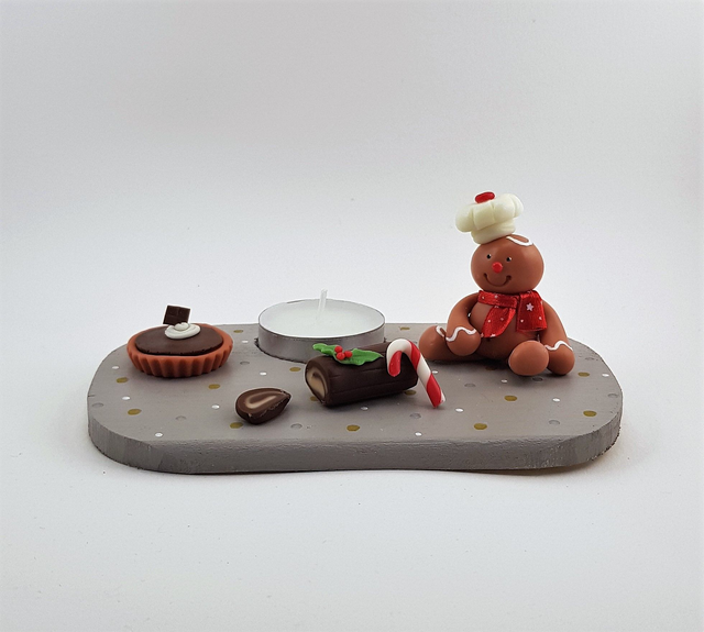 Bougeoir pain d&#039;épices