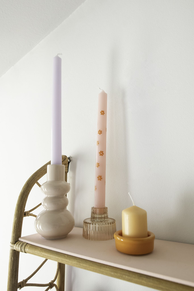 Glow Up Kit 🌸 Lot 3 bougeoirs vintage en verre et céramique