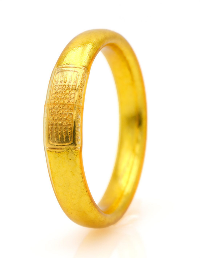 Jonc tibétain talisman couleur doré