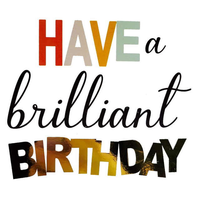 Brilliant Birthday Foil