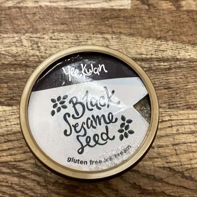 Gluten free black sesame seed ice cream