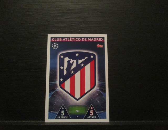 CLUB ATLETICO DE MADRID - UEFA Champions League Match Attax 2018/19 Original Trading Card #19