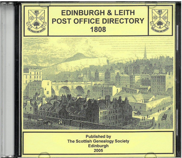 Edinburgh &amp; Leith Post Office Directory 1808