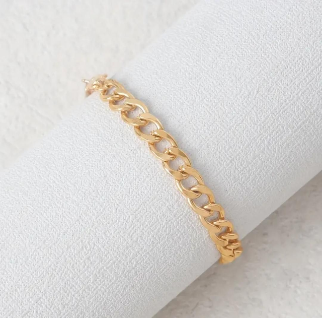 Bracelet de cheville NK en acier inoxydable 316L - Or ou Argent