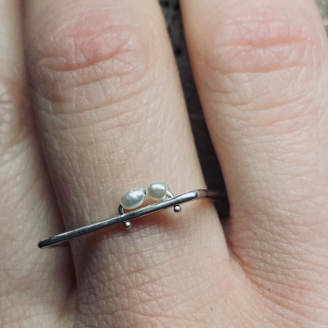 J925 ANELLO QUADRO INSIEME FIANCO A FIANCO