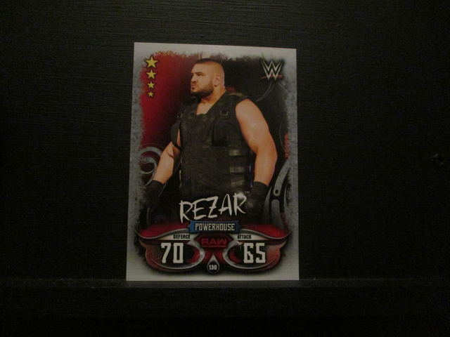 Rezar - Raw Slam Attax Live Original Trading Card #130