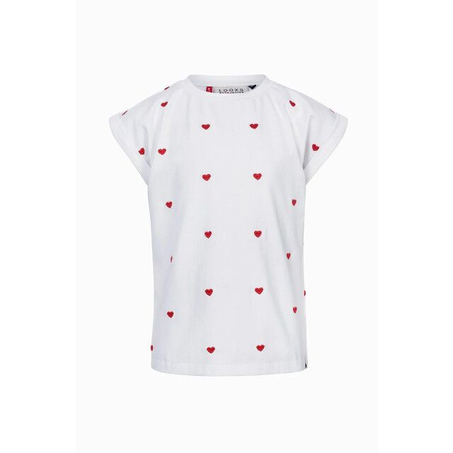 LOOXS Top white heart