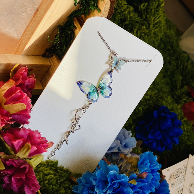 L’amour bleu du jardin - collier