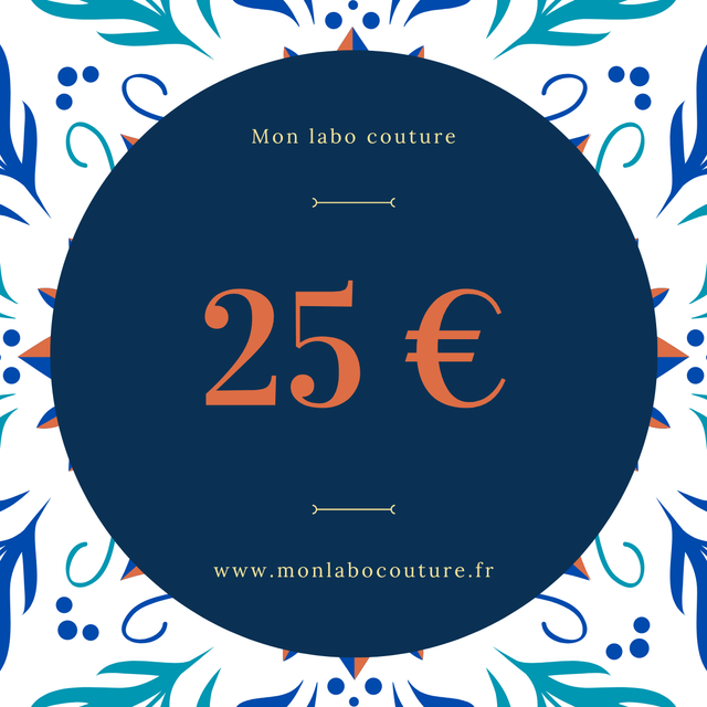 Carte cadeau de 25 à 200 € (à imprimer)
