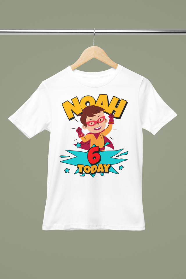 Personalised Birthday T-Shirt - Super Hero