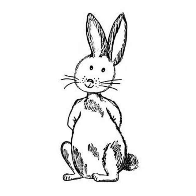 Stempel Hase Kimi 4x7cm