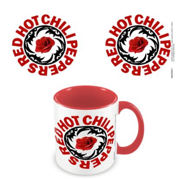 RED HOT CHILI PEPPERS (LOGO STAMP) RED COLOURED INNER POD MUG