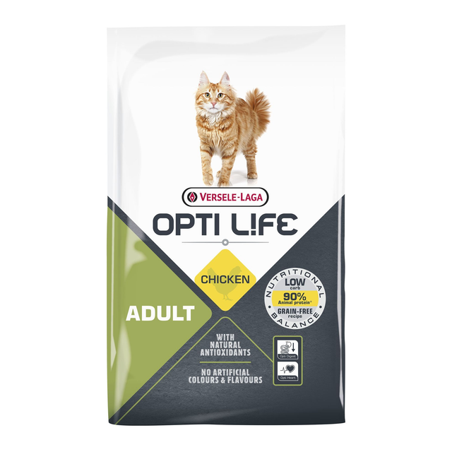 Croquettes Opti Life Chat Adulte poulet (sans cereales)