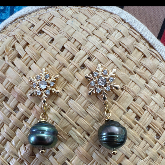 Boucles Fau Hiu (plaqué or) 