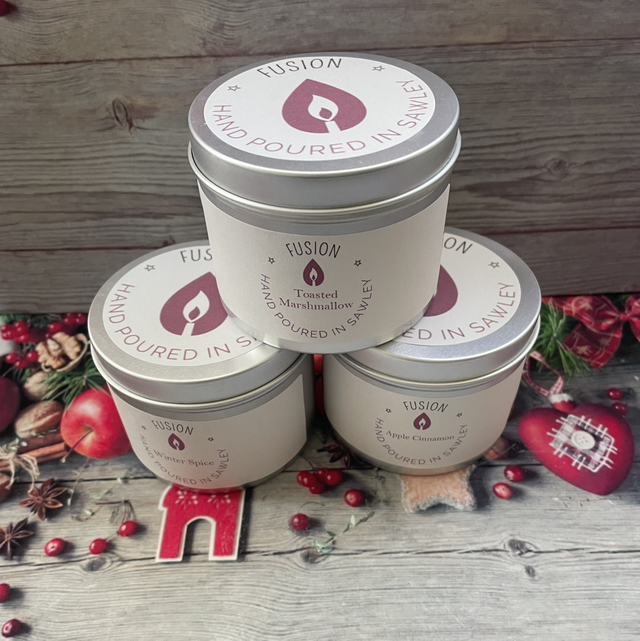 Large Candle Tin - Cinnamon Apple