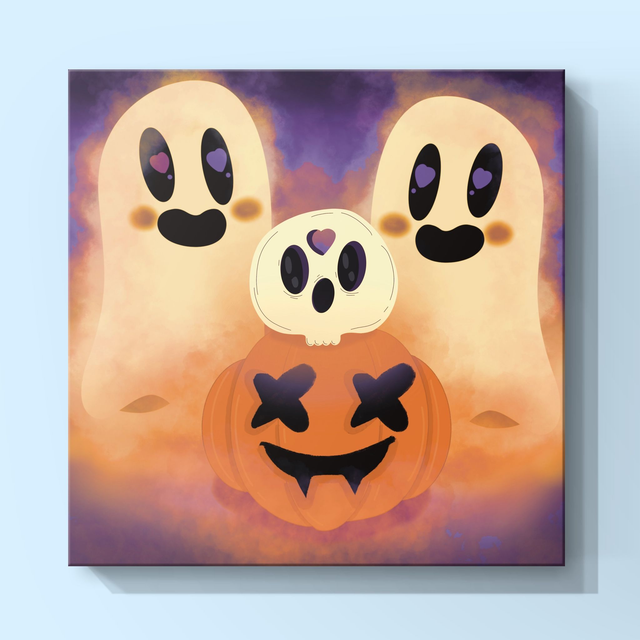 HALLOWEEN : Fantômes citrouille 