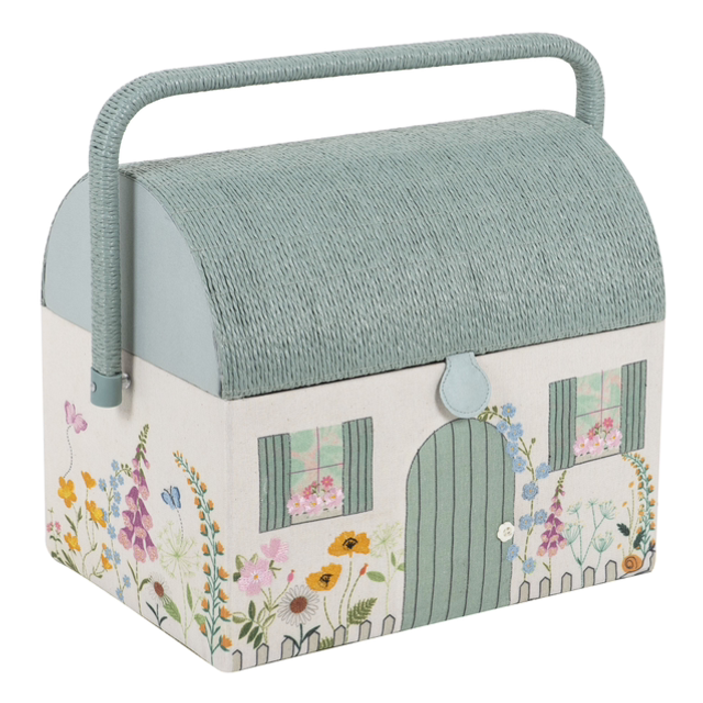 Country Cottage Sewing Box by Hobbygift