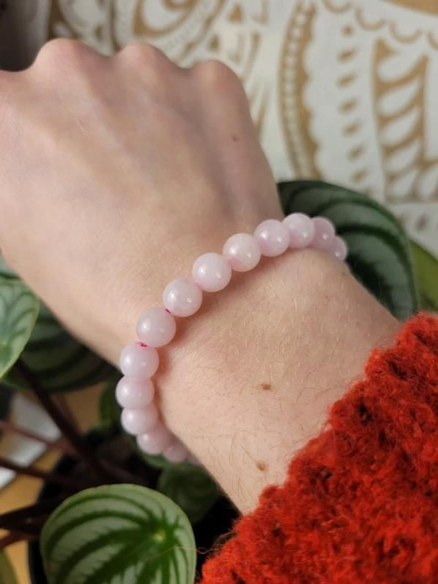 Quartz Rose - Bracelet avec des perles de 8 mm