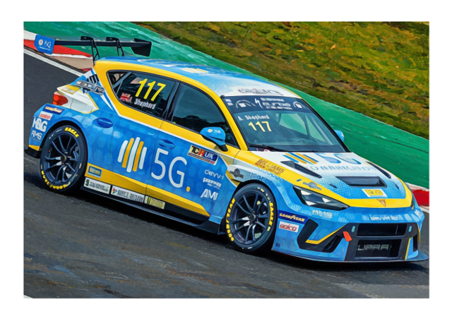 Adam Shepherd TCR UK 2025 Sports Motorsport Art Print