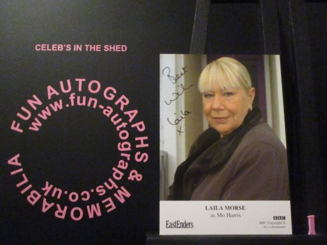 Laila Morse (Mo Harris) Authentic Autographed EastEnders 6x4 Cast Card (1)