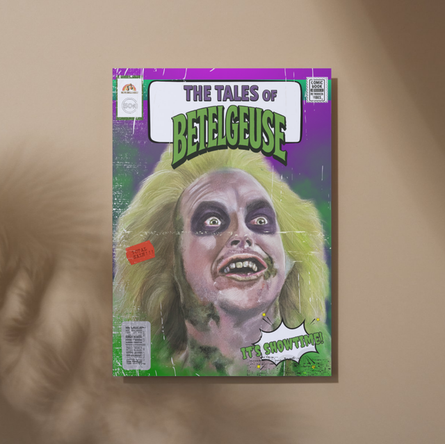 Beetlejuice Retro Comic Cover Design