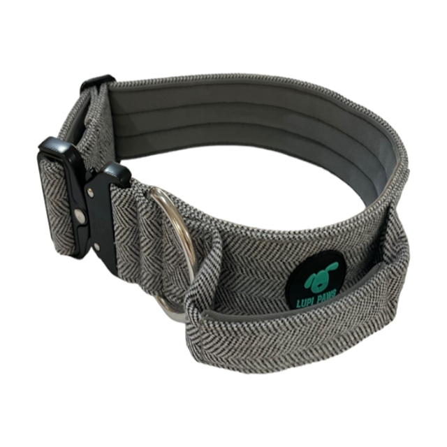 Tweed Collar - Grey