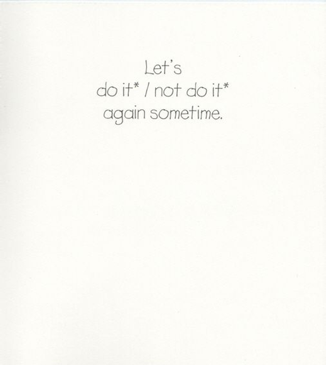 Thanks, That Was . . . - Greeting Card