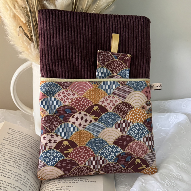 Pochette à livre et son signet Kyoto Dusk