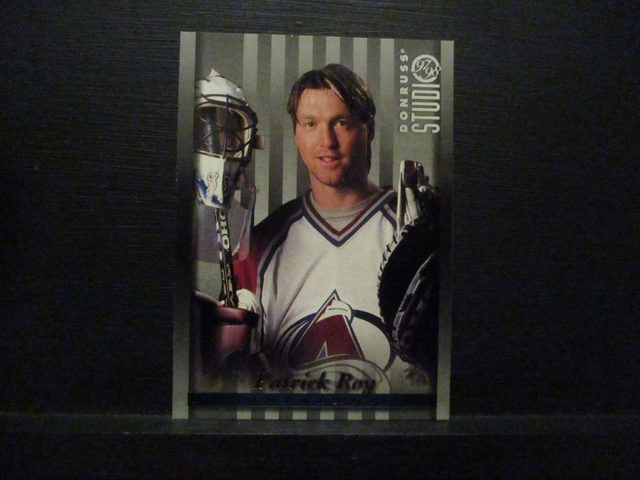 Patrick Roy - NFL 1997 Donruss Studio Ice Hockey Original Trading Card #7
