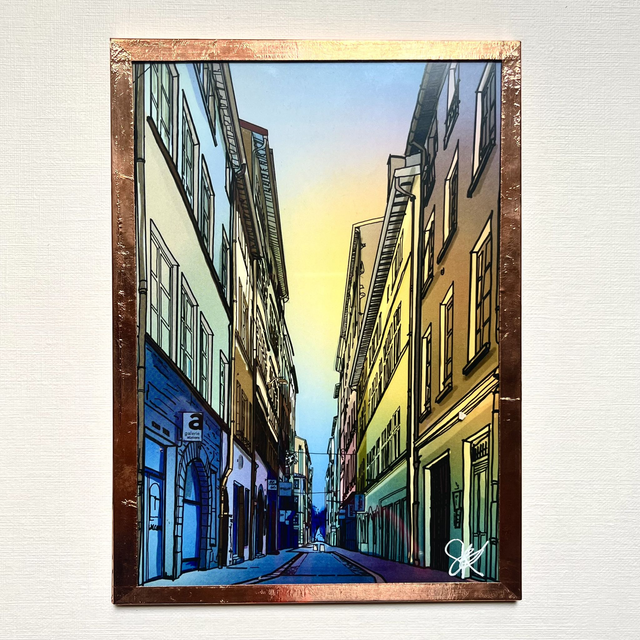 Illustration « La Grande et Belle Traversée de la rue réné leynaud » , Lyon