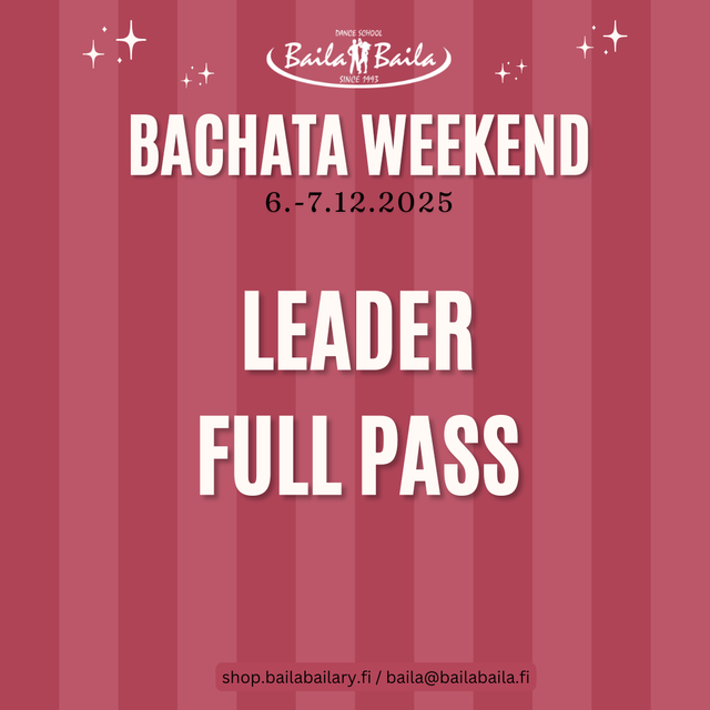 Bachata Weekend 2025 - LEADER full pass