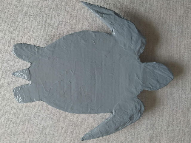 TORTUE DE MER, papier mâché, fait main, décoration ou cadeau unique, 31cm