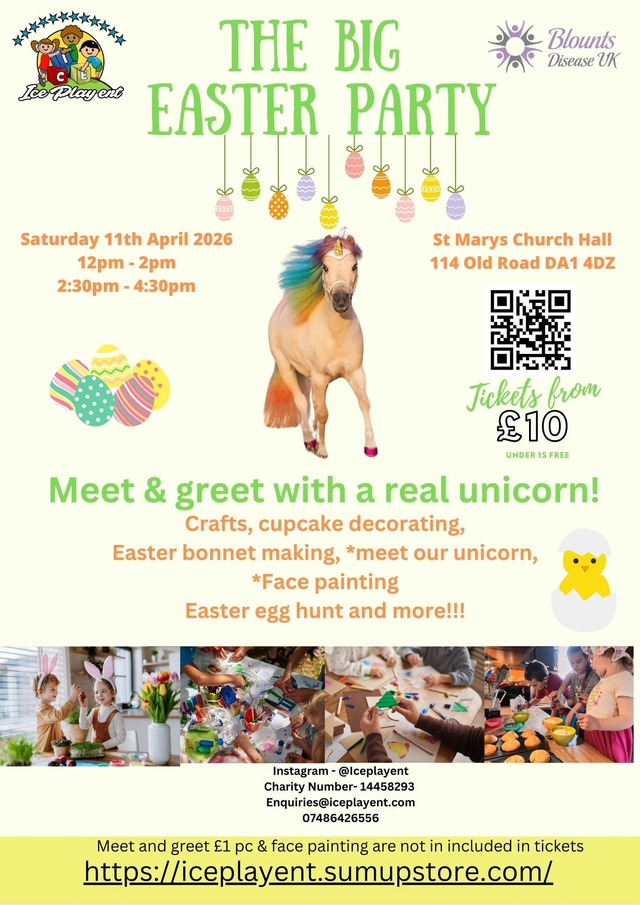 The BIG Easter party Saturday 11th April 2026