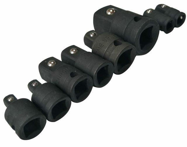 BlueSpot 8pc Impact Socket Converter Reducer Adapter Set 1/2&quot; 1/4&quot; 3/8&quot; 3/4&quot;