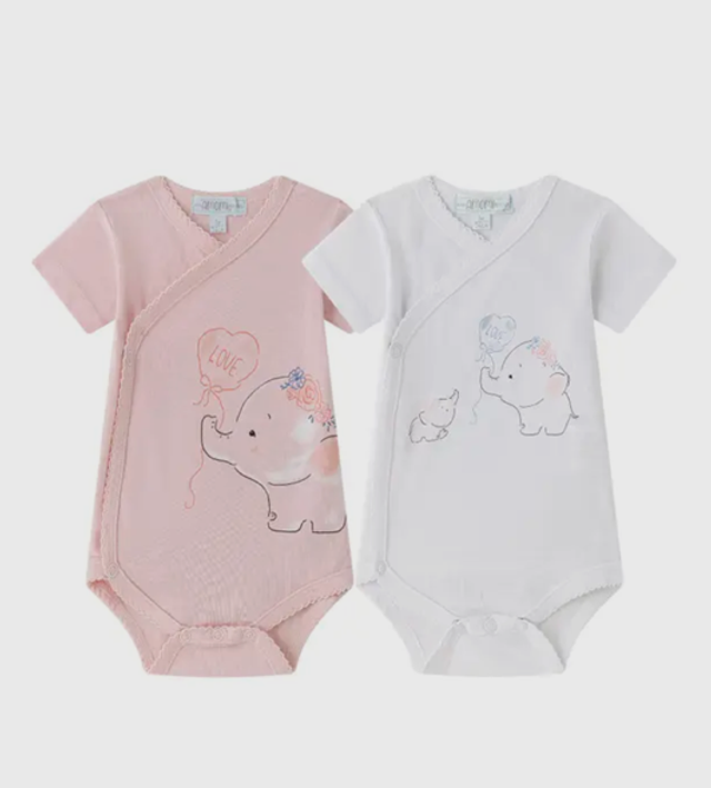 Set body bimba - 2 pz 100% cotone