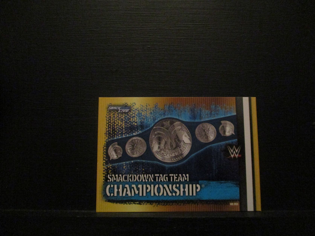 Smackdown Tag Team Championship - Championship Slam Attax 10th Edition Original Trading Card #353