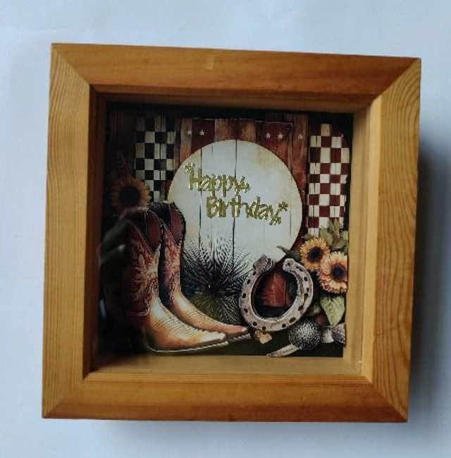 Happy Birthday Deep Frame