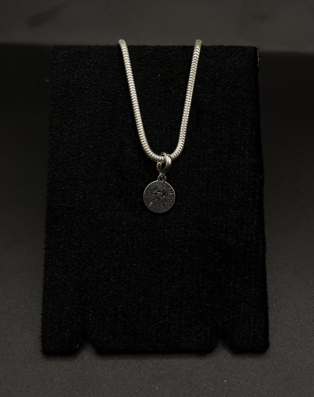 Berloque medalha signo gêmeos