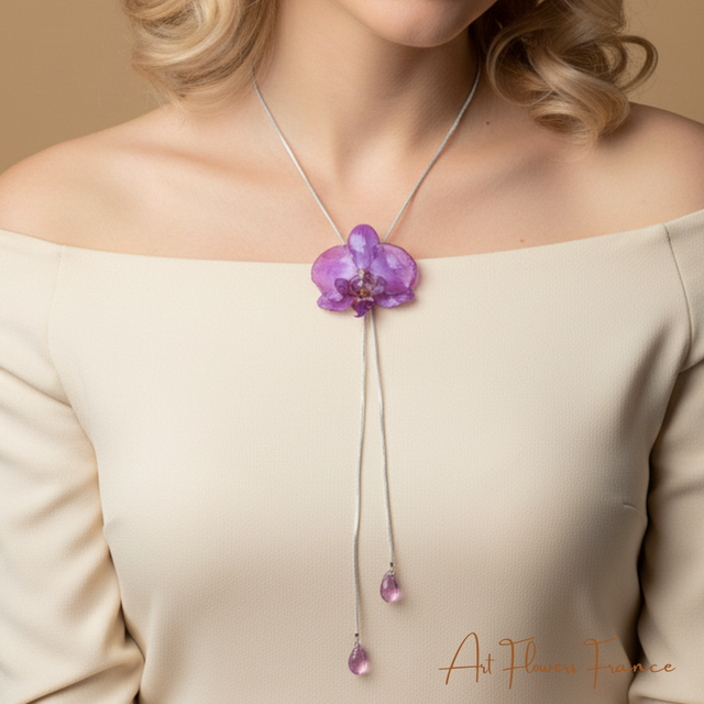 Collier Orchidée