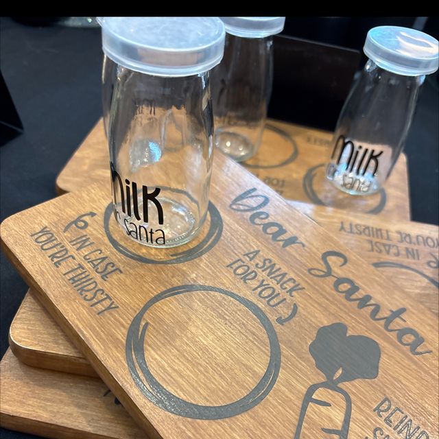 Christmas Eve Board and Bottle