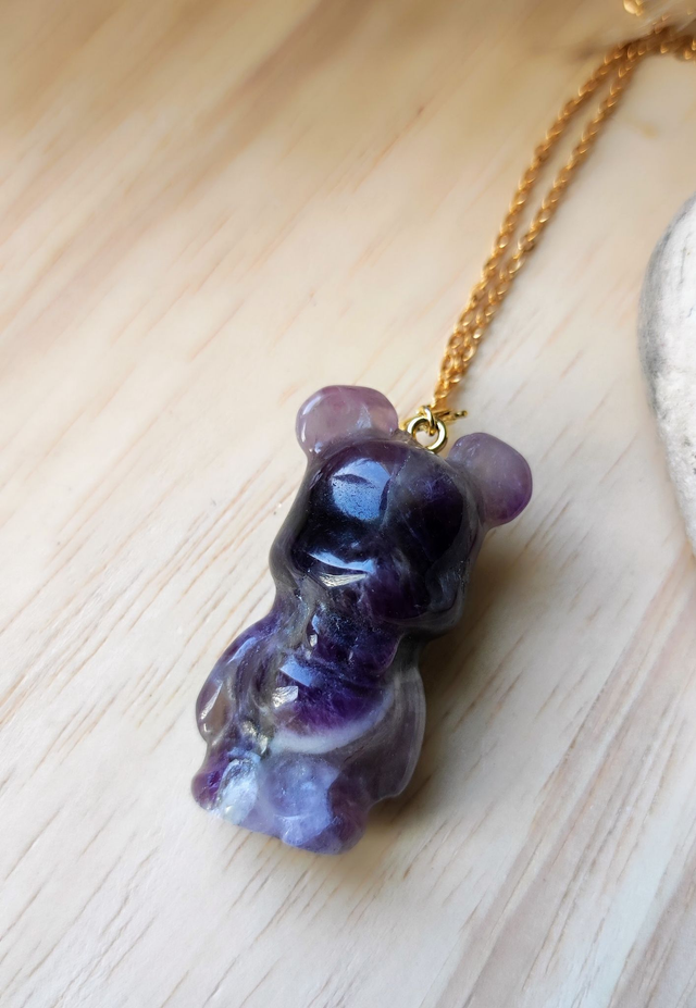 Pendentif Ours Améthyste