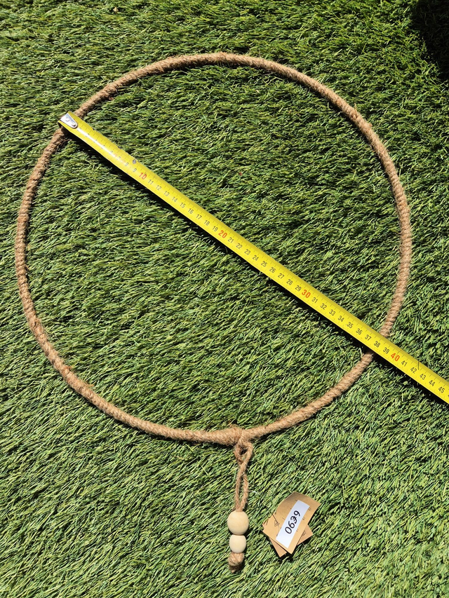 Cercle déco en jute diamètre 38cm