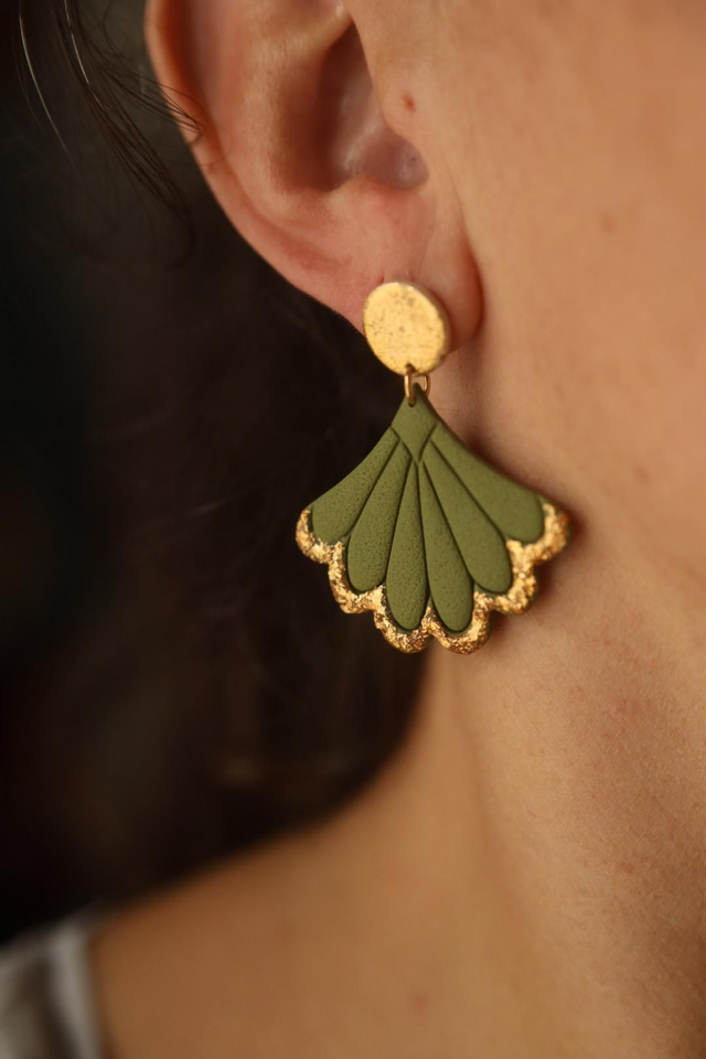 Boucle Oreille Collection Automnale Dorée 