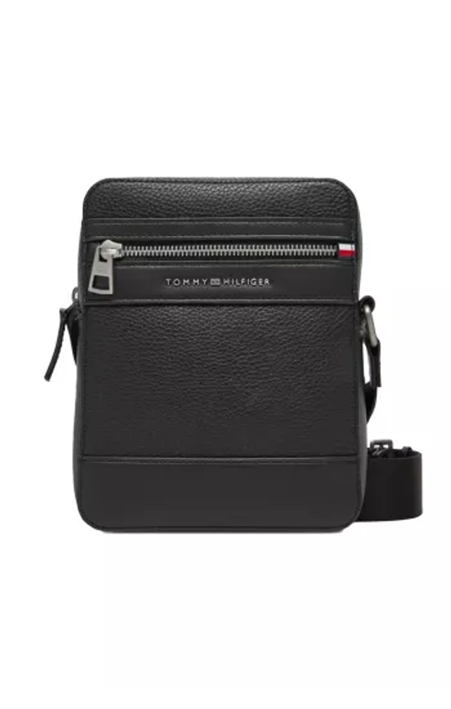 SAC À BANDOULIÈRE EFFET GRAIN FIN HOMME TOMMY HILFIGER