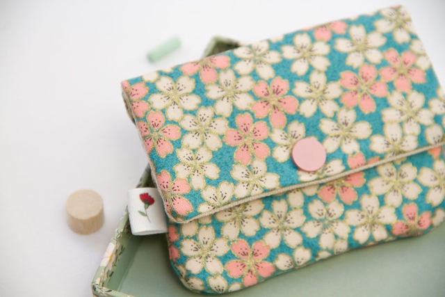 Monedero pequeño Gold Turquesa