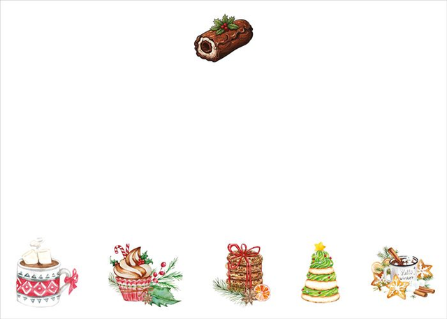 X XNC02 Festive Treats Notecards