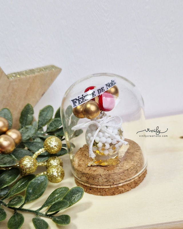 Cloche en verre Noël