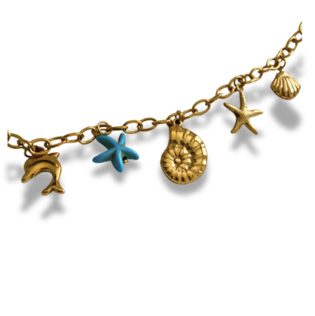 Bracelet charm coquillage