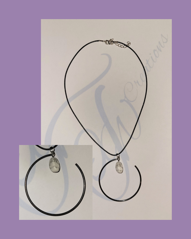 Black Pendant Necklace